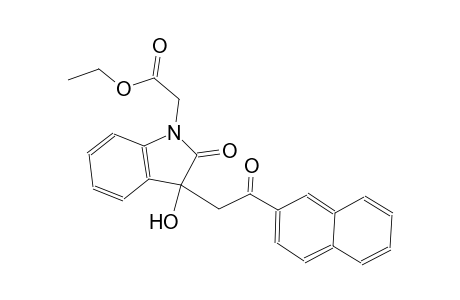 1H-indole-1-acetic acid, 2,3-dihydro-3-hydroxy-3-[2-(2-naphthalenyl)-2-oxoethyl]-2-oxo-, ethyl ester