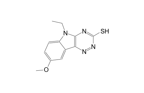 5-ethyl-8-methoxy-5H-[1,2,4]triazino[5,6-b]indol-3-yl hydrosulfide
