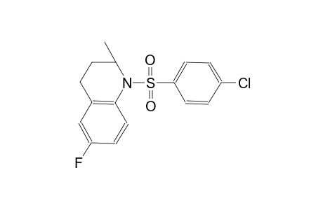 1-[(4-chlorophenyl)sulfonyl]-6-fluoro-2-methyl-1,2,3,4-tetrahydroquinoline