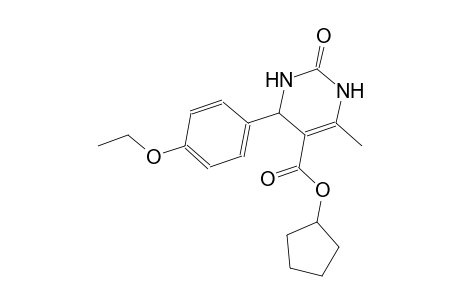 cyclopentyl 4-(4-ethoxyphenyl)-6-methyl-2-oxo-1,2,3,4-tetrahydro-5-pyrimidinecarboxylate