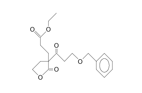 (.+-.)-3-(3-Benzyloxy-propionyl)-3-(2-ethoxycarbonyl-ethyl)-4,5-dihydro-3H-furan-2-one
