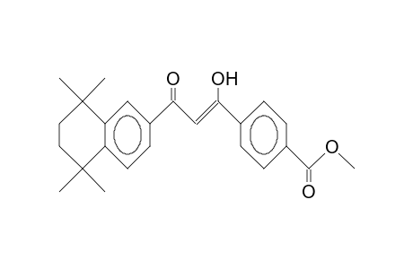 4-(1-Hydroxy-3-oxo-3-[1,1,4,4-tetramethyl-6-decalinyl]-propenyl)-benzoic acid, methyl ester