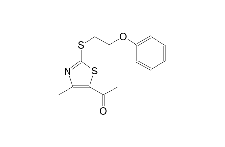 1-{4-methyl-2-[(2-phenoxyethyl)sulfanyl]-1,3-thiazol-5-yl}ethanone