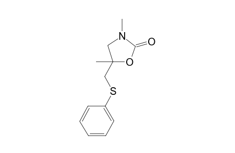 3,5-Dimethyl-5-phenylthiomethyl-oxazolidin-2-one