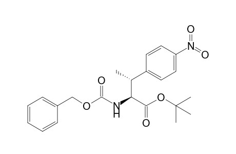 (2S,3R)-2-(benzyloxycarbonylamino)-3-(4-nitrophenyl)butyric acid tert-butyl ester