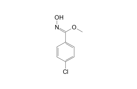 (1Z)-4-chloro-N-hydroxy-benzenecarboximidic acid methyl ester