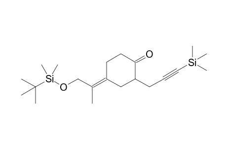 (2R / 2S)-2-[3'-(Trimethylsilyl)-2'-propyn-1'-yl]-4-{[2"-(t-butyldimethylsilyloxy)-1"-methyl]ethylidene}cyclohexanone