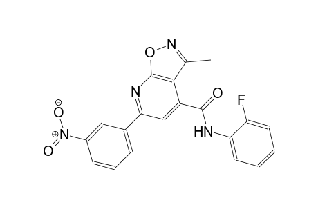 isoxazolo[5,4-b]pyridine-4-carboxamide, N-(2-fluorophenyl)-3-methyl-6-(3-nitrophenyl)-
