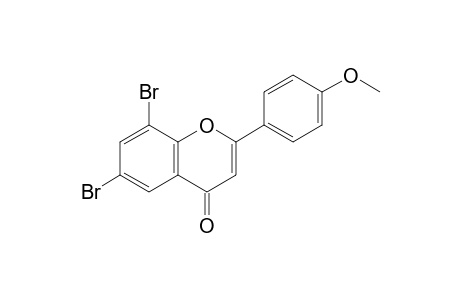 6,8-bis(bromanyl)-2-(4-methoxyphenyl)chromen-4-one