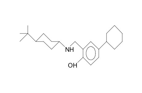 Phenol, 4-cyclohexyl-2-[[[4-(1,1-dimethylethyl)cyclohexyl]amino]methyl]-, trans-