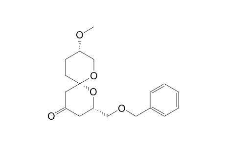 (2S,6S,9S)-2-((Benzyloxy)methyl)-9-methoxy-1,7-dioxaspiro[5.5]undecan-4-one