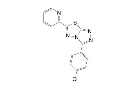 3-(4-chlorophenyl)-6-(2-pyridinyl)[1,2,4]triazolo[3,4-b][1,3,4]thiadiazole