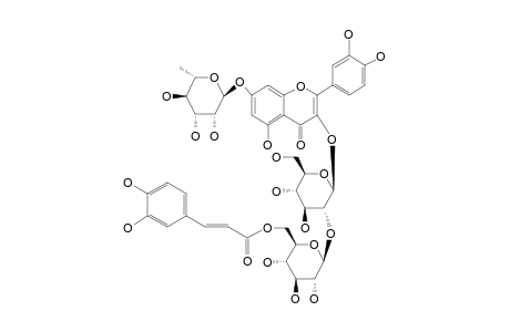 QUERCETIN-3-O-(6-TRANS-CAFFEOYL)-BETA-GLUCOPYRANOSYL-(1->2)-BETA-GLUCOPYRANOSIDE-7-O-ALPHA-RHAMNOPYRANOSIDE