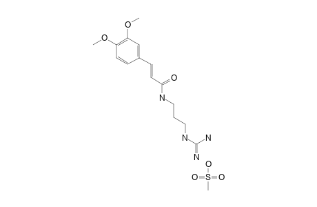(E)-1-[(3,4-DIMETHOXYCINNAMOYL)-AMINO]-3-GUANIDINOPROPANE-MESYLATE