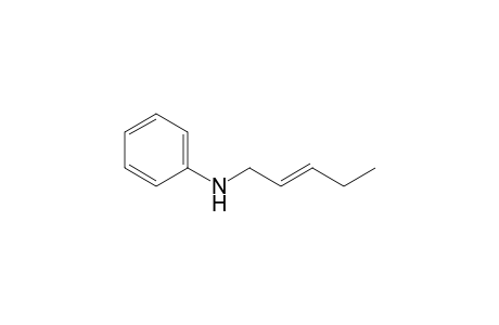 N-[(E)-pent-2-enyl]aniline