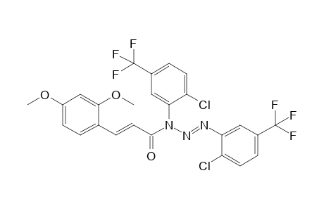 3-[(2E)-3-(2,4-Dimethoxyphenyl)prop-2-enoyl]-1,3-bis[(2-chloro-5-trifluoromethyl)phenyl]triazene