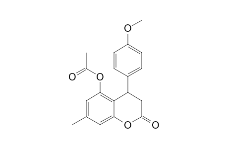 (+/-)-5-ACETOXY-7-METHYL-4-(4'-METHOXYPHENYL)-3,4-DIHYDROCOUMARIN