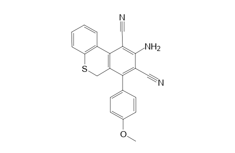 2-Amino-4-(4-methoxyphenyl)-(5H)-dibenzo[b,d]thiopyran-1,3-dicarbonitrile