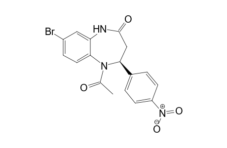 (4S)-5-Acetyl-8-bromo-4-(4-nitrophenyl)-4,5-dihydro-1H-[1,5]benzodiazepin-2(3H)-one