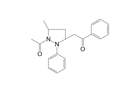 2-(1-Acetyl-5-methyl-2-phenylpyrazolidin-3-yl)-1-phenylethanone