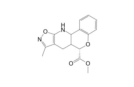 Methyl (6aRS,11aRS)-6a,7,11,11a-tetrahydro-8-methyl-6H-[1]benzopyrano[4,3-b]isoxazolo[4,5-e]pyridine-7.alpha.-carboxylate