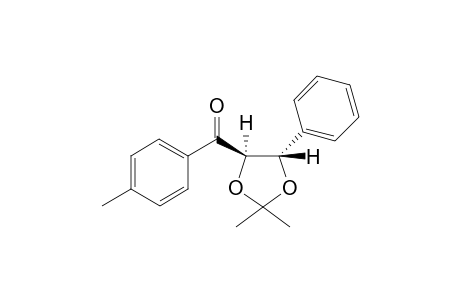 (trans)-2,2-Dimethyl-4-(p-methylbenzoyl0-5-phenyl-1,3-dioxolane