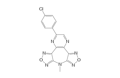 2-(4-Chlorophenyl)-8-methyl-8H-bis[1,2,5]oxadiazolo[3,4-b:3',4'-f]pyrazino[2,3-d]azepine