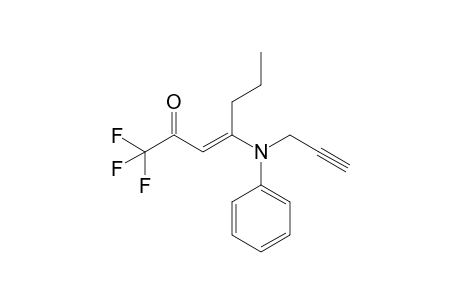 (E)-1,1,1-Trifluoro-4-(phenyl-N-1-propyn-3-ylamino)-hept-3-en-2-one