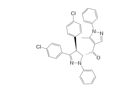 (3R,4S)-(3,4-Bis(4-chlorophenyl)-1-phenyl-4,5-dihydro-1H-pyrazol-5-yl)(5-methyl-1-phenyl-1H-pyrazol-4-yl)methanone