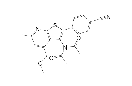 acetamide, N-acetyl-N-[2-(4-cyanophenyl)-4-(methoxymethyl)-6-methylthieno[2,3-b]pyridin-3-yl]-