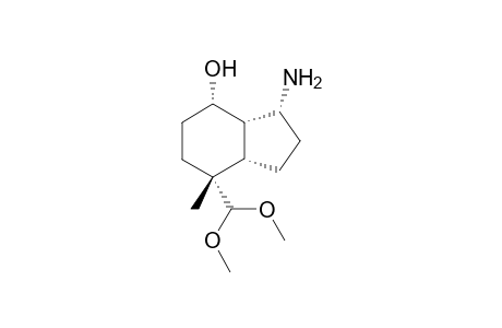 (1.beta.,2.alpha.,6.beta.,9.alpha.)-9-Amino-5.alpha.-dimethoxymethyl-5.beta.-methylbicyclo[5.3.0]nonan-2-ol