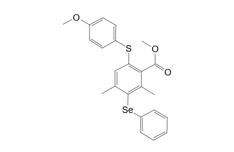 Methyl 6-[(4-Methoxyphenyl)sulfanyl]-2,4-dimethyl-3-(phenylselanyl)benzoate