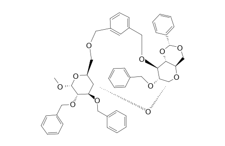 METHYL-6,3'-O-(1,3-XYLYLENE)-(2-O-BENZYL-4,6-O-BENZYLIDENE-ALPHA-D-GLUCOPYRANOSYL-(1'->4)-2,3-DI-O-BENZYL-ALPHA-D-GLUCOPYRANOSIDE