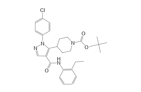 1-piperidinecarboxylic acid, 4-[1-(4-chlorophenyl)-4-[[(2-ethylphenyl)amino]carbonyl]-1H-pyrazol-5-yl]-, 1,1-dimethylethyl ester