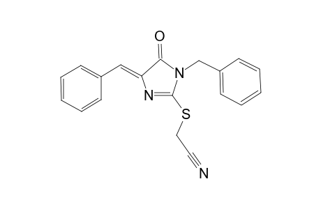 2-(1-benzyl-4-benzylidene-5-oxo-imidazol-2-yl)sulfanylacetonitrile