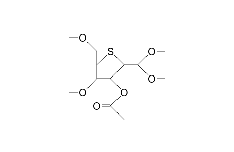 3-O-Acetyl-2,5-dideoxy-2,5-epithio-4,6-di-O-methyl-D-mannose dimethyl acetal