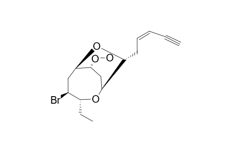 LAURENDECUMENYNE_A;(3-E)-6:10,9:13-BISEPOXY-12-BROMO-9-HYDROPEROXYLPENTADECA-3-EN-1-YNE