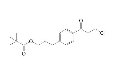 3-(4-(3-Chloro-1-oxopropyl)phenyl)propyl 2,2-dimethylpropanoate