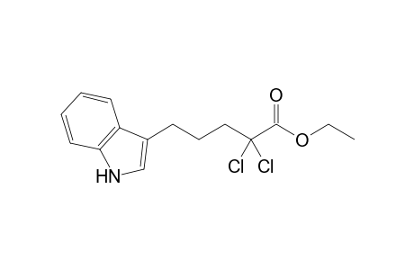 Ethyl 2,2-dichloro-5-(indol-3'-yl)pentanoate