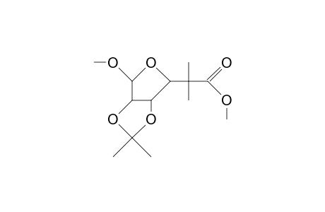 (Methyl 5-deoxy-5,5-dimethyl-2,3-O-isopropylidenes E-B-L-ribo-hexofuranosid)-uronic acid, methyl ter