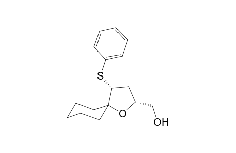 (2RS,4RS)-4-(Phenylsulfanyl-1-oxaspiro[4.5]dec-2-yl)methanol