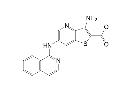 methyl 3-amino-6-(isoquinolin-1-ylamino)thieno[3,2-b]pyridine-2-carboxylate