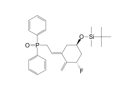 tert-Butyl-[(1R,3E,5S)-3-(2-diphenylphosphorylethylidene)-5-fluoranyl-4-methylidene-cyclohexyl]oxy-dimethyl-silane
