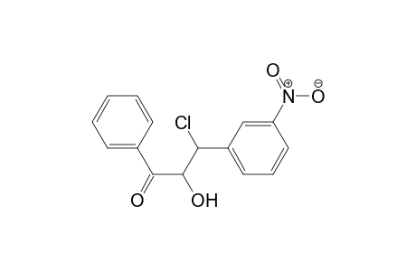 3-Chloro-2-hydroxy-3-(3-nitrophenyl)-1-phenylpropanone