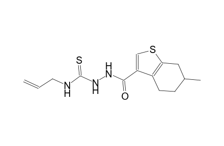 N-allyl-2-[(6-methyl-4,5,6,7-tetrahydro-1-benzothien-3-yl)carbonyl]hydrazinecarbothioamide