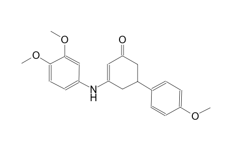 2-cyclohexen-1-one, 3-[(3,4-dimethoxyphenyl)amino]-5-(4-methoxyphenyl)-