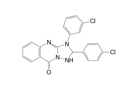 2-( 4'-Chlorophenyl)-3-( 3"-chlorophenyl)-2,3-dihydro-1H-[1,2,4]triazolo[5,1-b]quinazolin-9-one