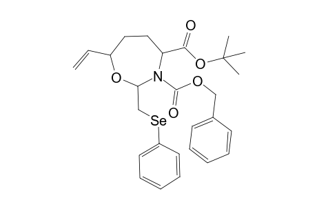 2-[(phenylseleno)methyl]-7-vinyl-1,3-oxazepane-3,4-dicarboxylic acid O3-benzyl ester O4-tert-butyl ester