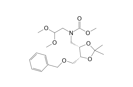 (4S,5R)-(5-Benzyloxymethyl-2,2-dimethyl[1,3]dioxolan-4-ylmethyl)-(2,2-dimethoxyethyl)carbamic acid methyl ester