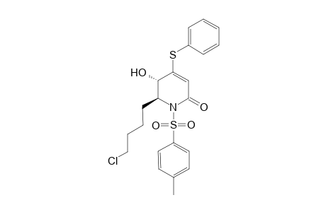 (5S,6S)-6-(4-Chloro-butyl)-5-hydroxy-4-phenylsulfanyl-1-(toluene-4-sulfonyl)-5,6-dihydro-1H-pyridin-2-one